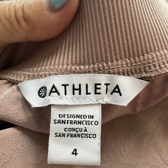 Athleta Brooklyn Textured Ankle Pants Taupe Womens 4 Style 982287-01 Athleisure - Picture 11 of 13